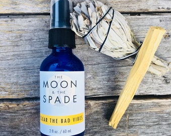 Palo Santo Spray, Bad Vibes Spray, Energetic Clearing, Empath Protection, Ritual Cleansing, Ritual Smuding Clearing