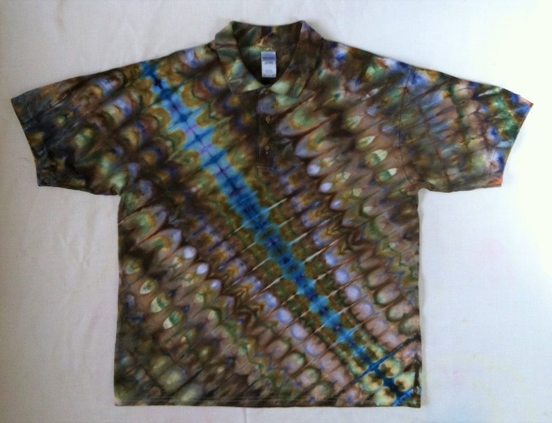 Tie Dye Shirt Adult Polo Ice Tie Dye Men/'s Ice Dye Custom Made Tie Dye Made to Order Tie Dye Men/'s Polo Ice Tie Dye Collared Tie Dye