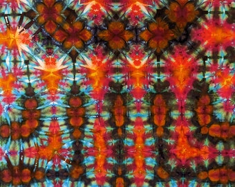Ice Dyed Tapestry 54"x58"                          Psychedelic Art                             Tie Dye Mandala