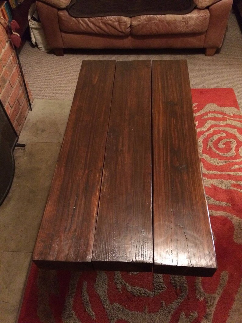 Softwood sleeper coffee table Etsy