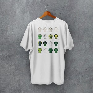 Pakistan Cricket T-Shirt Bekleidung Bekleidung | Klassische Kits | Kultige Retro Shirts Geschichte | Geschenk für Ihn | Geburtstagsgeschenk