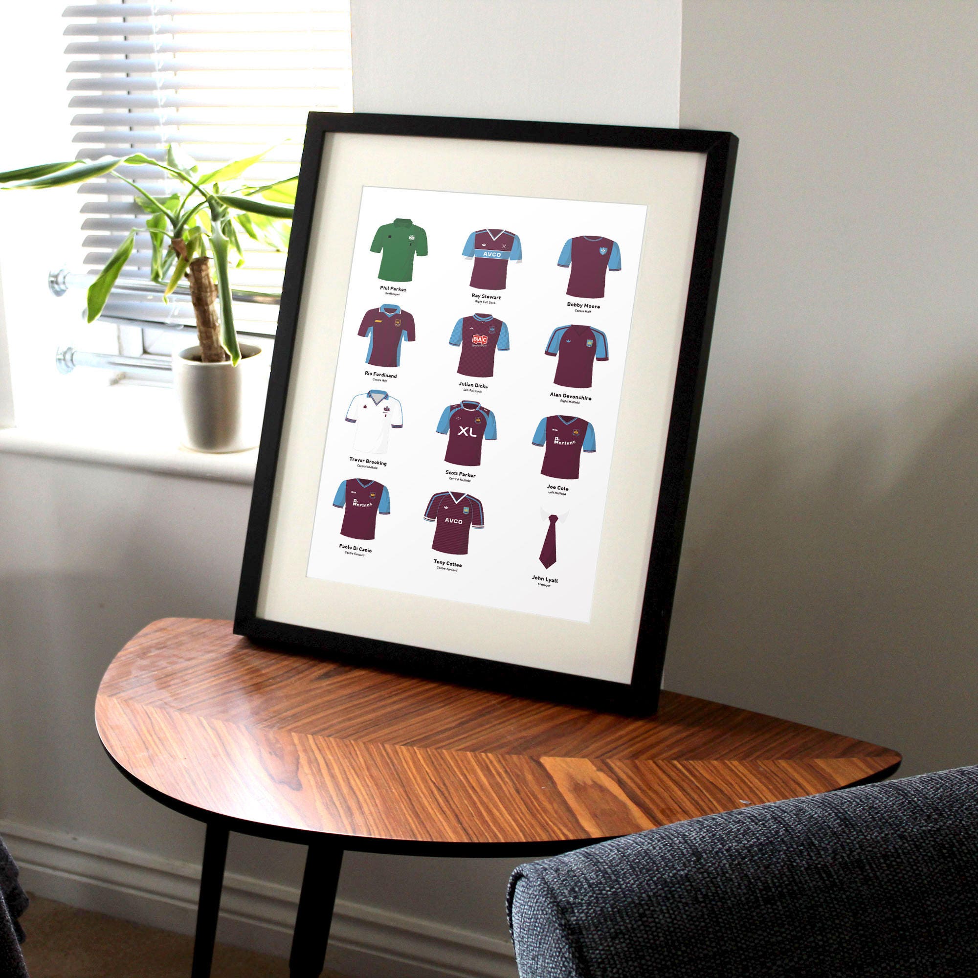 PERSONALISED West Ham Football Team Poster Print Gift for Etsy UK