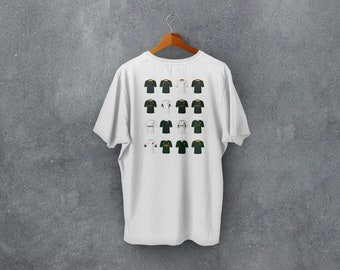 Afrique du Sud Rugby Union T-shirt Vêtements Vêtements | Trousses classiques | L'histoire des chemises rétro emblématiques | Cadeau pour lui | Cadeau de Noël
