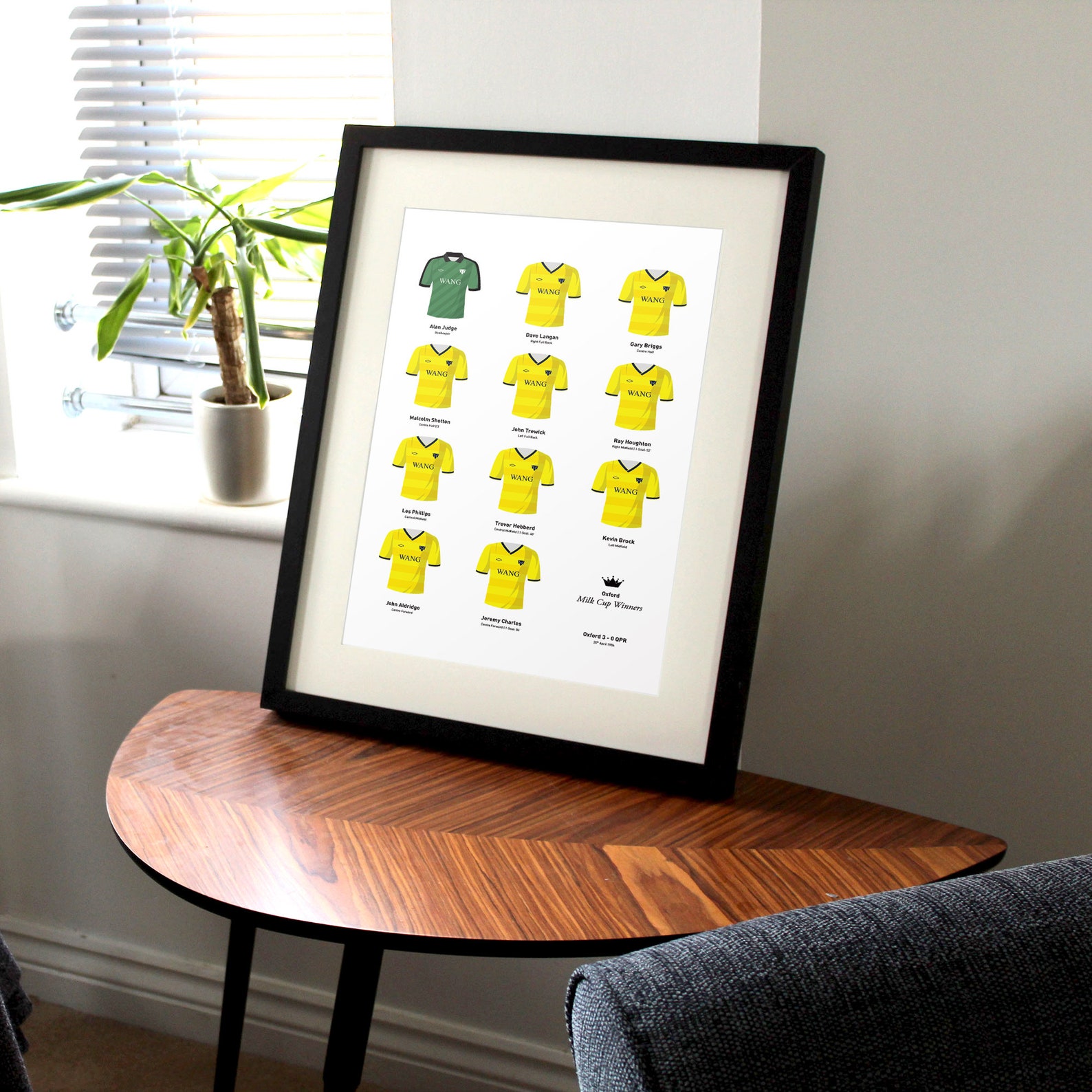 Oxford 1986 Milk Cup Winners Football Team Poster Print Gift Etsy UK