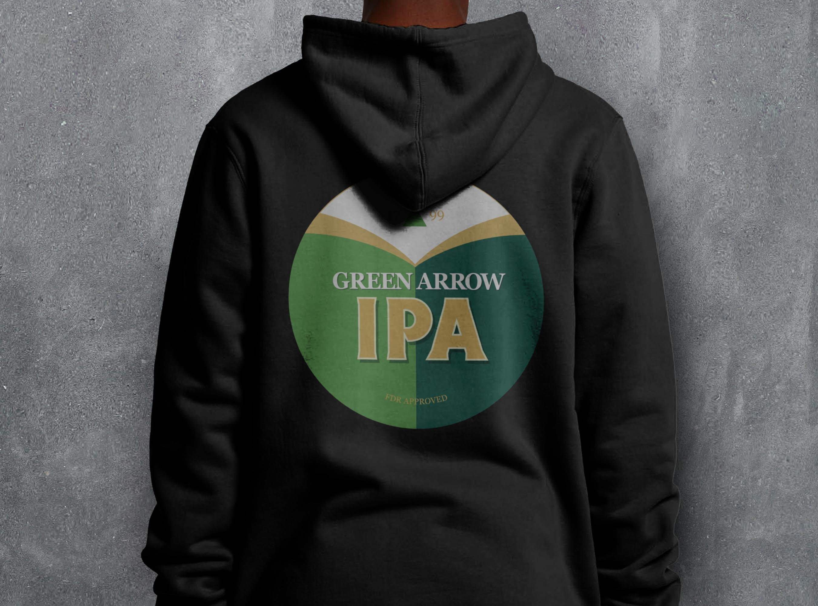 Green arrow best sale hoodie