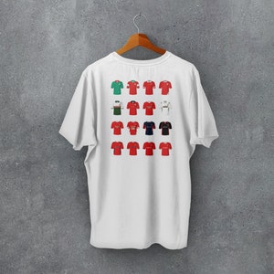 Wales Rugby Union T-Shirt Apparel Clothing | Classic Kits | Iconic Retro Shirts History | Gift for Him | Birthday Present