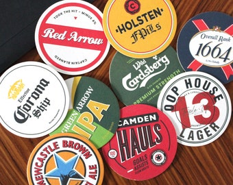 FPL Beer Mat Set | Fantasy League Football &#39;Beers of the game&#39; | Gift for Him | Birthday Present | Man Cave