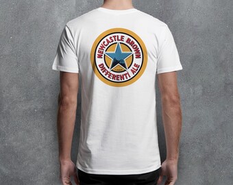 FPL T-Shirt Apparel Clothing | Fantasy League Football &#39;Newcastle Brown Differentiale&#39; | Gift for Him | Birthday Present