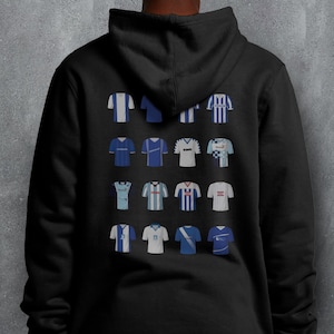 Bluza z kapturem Hartlepool Football Odzież | Klasyczne zestawy | Kultowe koszulki retro Historia | Prezent dla niego | Prezent urodzinowy