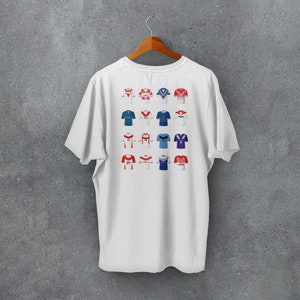 St Helens Rugby League T-Shirt Apparel Clothing | Classic Kits | Iconic Retro Shirts History | Gift for Him | Birthday Present