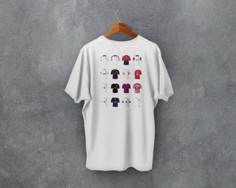 Camiseta de la Unión de Rugby de Inglaterra / Ropa / Equipaciones clásicas / Camisetas retro icónicas / Regalo para él / Regalo de Navidad