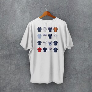 Scotland Rugby Union T-Shirt Apparel Clothing | Classic Kits | Iconic Retro Shirts History | Gift for Him | Birthday Present