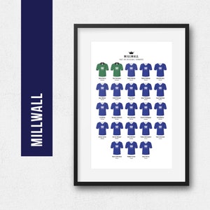 Millwall FC logo with stripes | Art Board Print