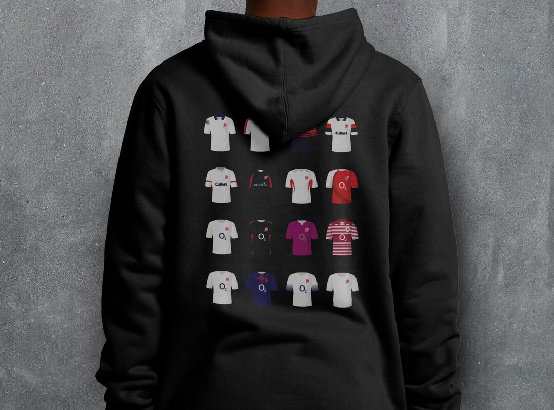 England Rugby Full Zip Hoodie - Navy - View #4