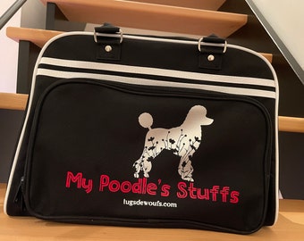 Sac de sport "My Poodle's Stuffs" - Création Tugs de Woufs en Folie