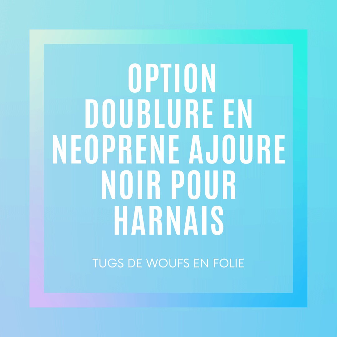 Option Doublure en Néoprene Ajouré Noir Pour Harnais X