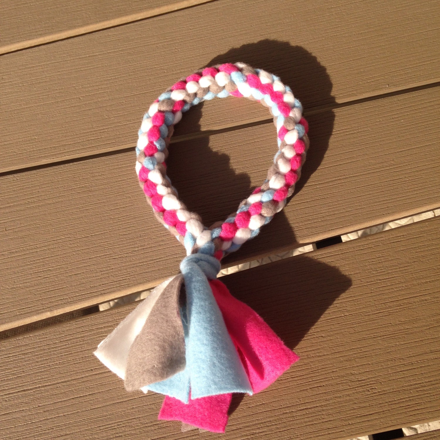 Tug Pour Chien en Polaire Tug Rond/Jouet/ Agility Flyball