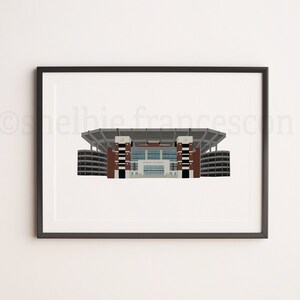 Alabama Bryant Denny Stadium digital art print for dorm room/apartment/bathroom/wall decor