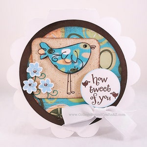 How Tweet of You Bird Hand-Stamped Card #360