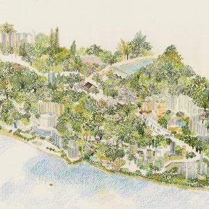 postal ilustrada de hong kong