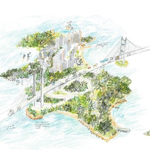 馬灣 MA WAN, Park Island map