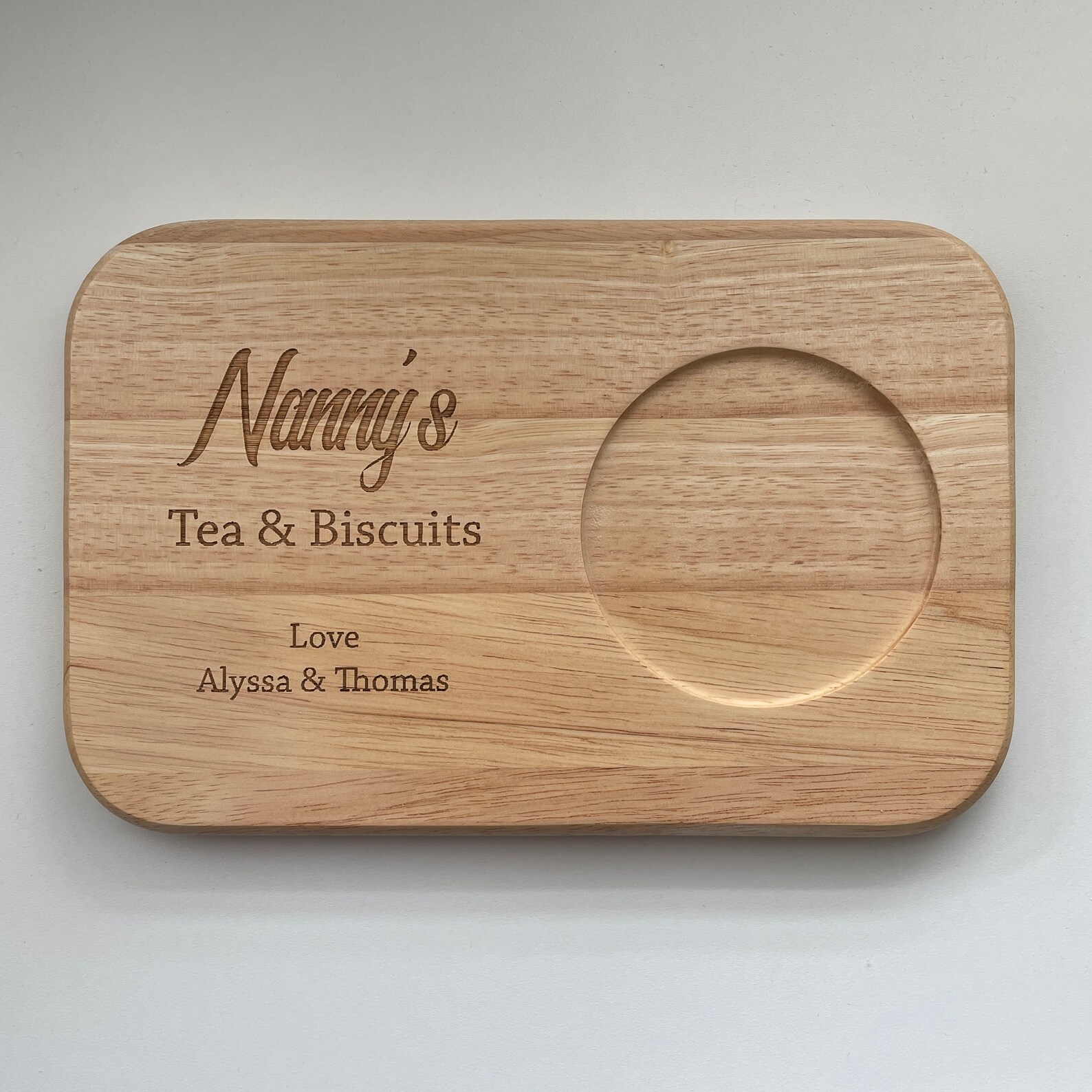 Personalised tea and biscuit board coffee and cake board Etsy