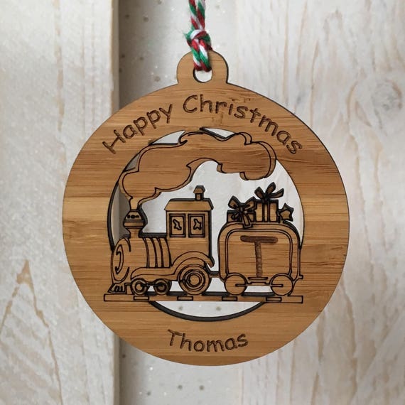 Personalised Train Christmas Decoration Christmas Train Etsy
