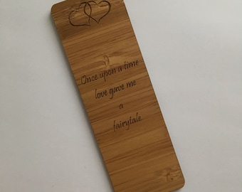 Wooden bookmark, Valentine's day gift, gift for her, gift for him, 5th anniversary, anniversary gift, wooden gift