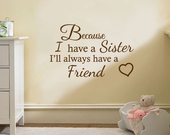 Dekoracje Sister Wall Art Quote Best Friends Huge Bedroom Sisters Transfer Quote Sticker Naklejki Scienne I Fototapety Totalconsultingroup Com