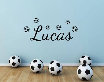 Footballer Soccer World Cup Kids Room Vinyl Home Wall Decal Sticker SP5