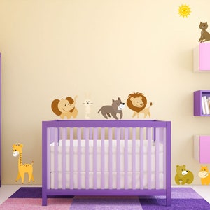 FULL COLOUR Nursery Animal Assortment Sticker Pack