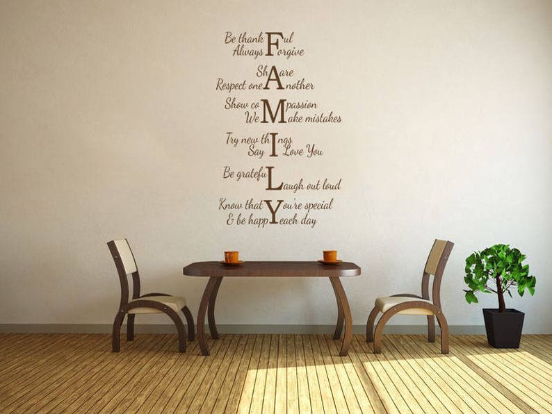 Tattoo. Wall Sticker Vinyl Decal Modern Transfer Family Wall Quote