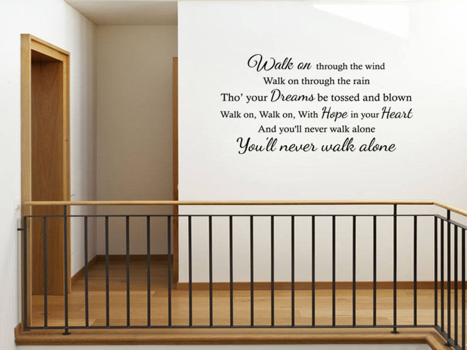 Liverpool Football Song Lyrics Wall Art Sticker: You'll Never Walk ...
