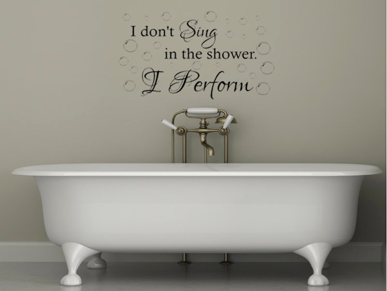 Bathroom Wall Quote I Dont Sing In The Shower I Etsy UK Bathroom Wall Quote I Dont Sing In The Shower I Etsy UK
