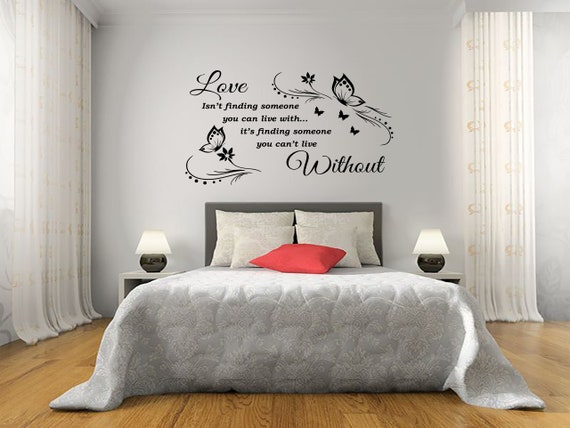 Autocollant Mural Citation - "Don't Take For Granted Love" - Lettrage Vinyle - Neuf - Déco Moderne