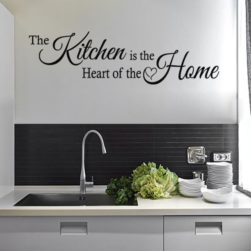Autocollant Mural Cuisine – Citation Déco Style Contemporain, Multi-couleurs