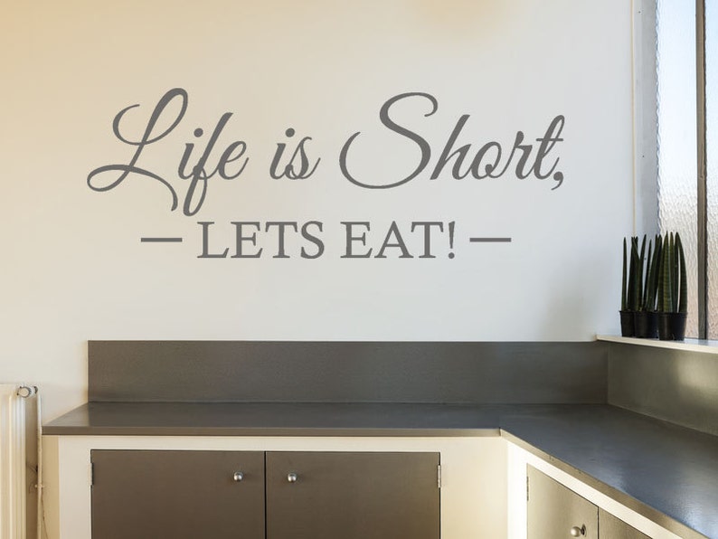 Kitchen Wall Quote let's Eat Wall Art Sticker - Etsy