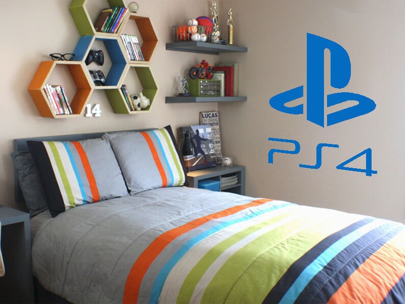 Playstation Logo Wall Art Sticker Vinyl Decal Modern Etsy UK