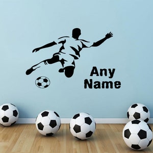 Footballers Legends Wall Art Sticker Boys Bedroom Football Vinyl Transfer  Decals