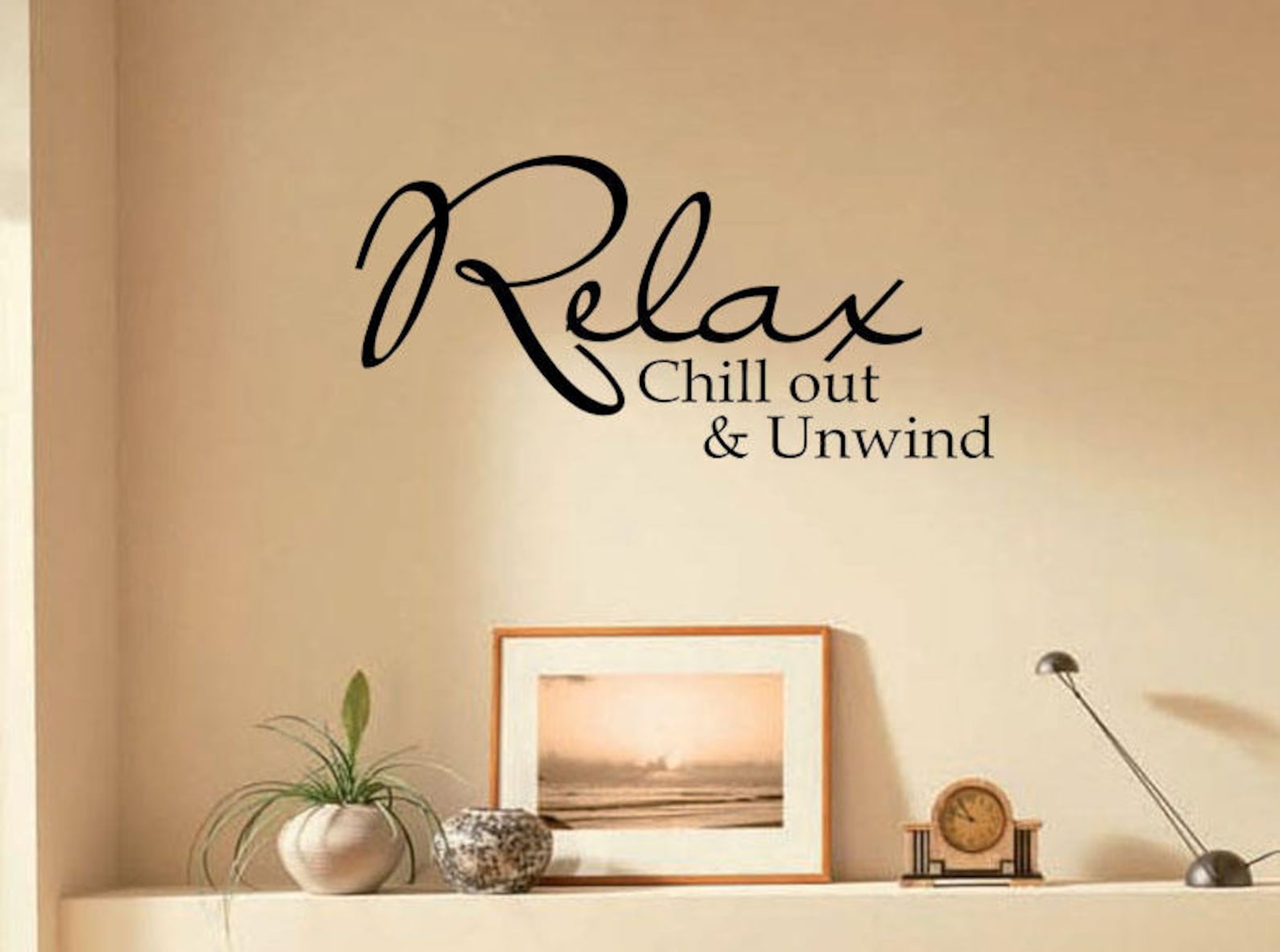 Relax Chill Out and Unwind Wall Art Sticker Vinyl Decal Etsy