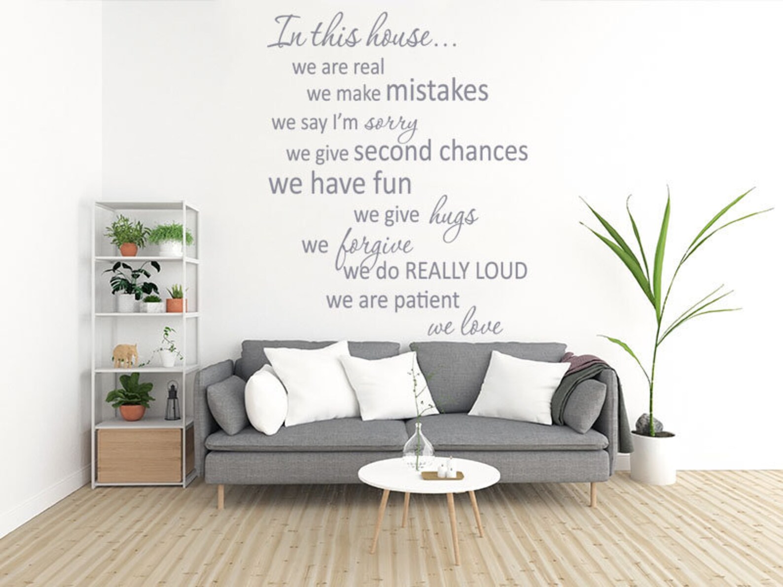 Inspirational Wall Quote in This House.. Wall Art - Etsy