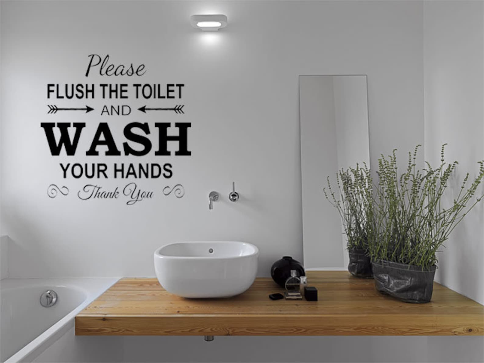 Bathroom Quote flush the Toilet Wall Art Sticker - Etsy