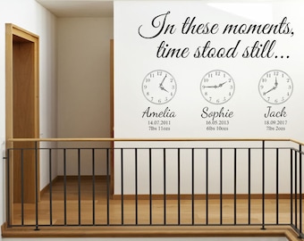 Personalizzato "In Questi Momenti..." Adesivo Da Parete In Vinile