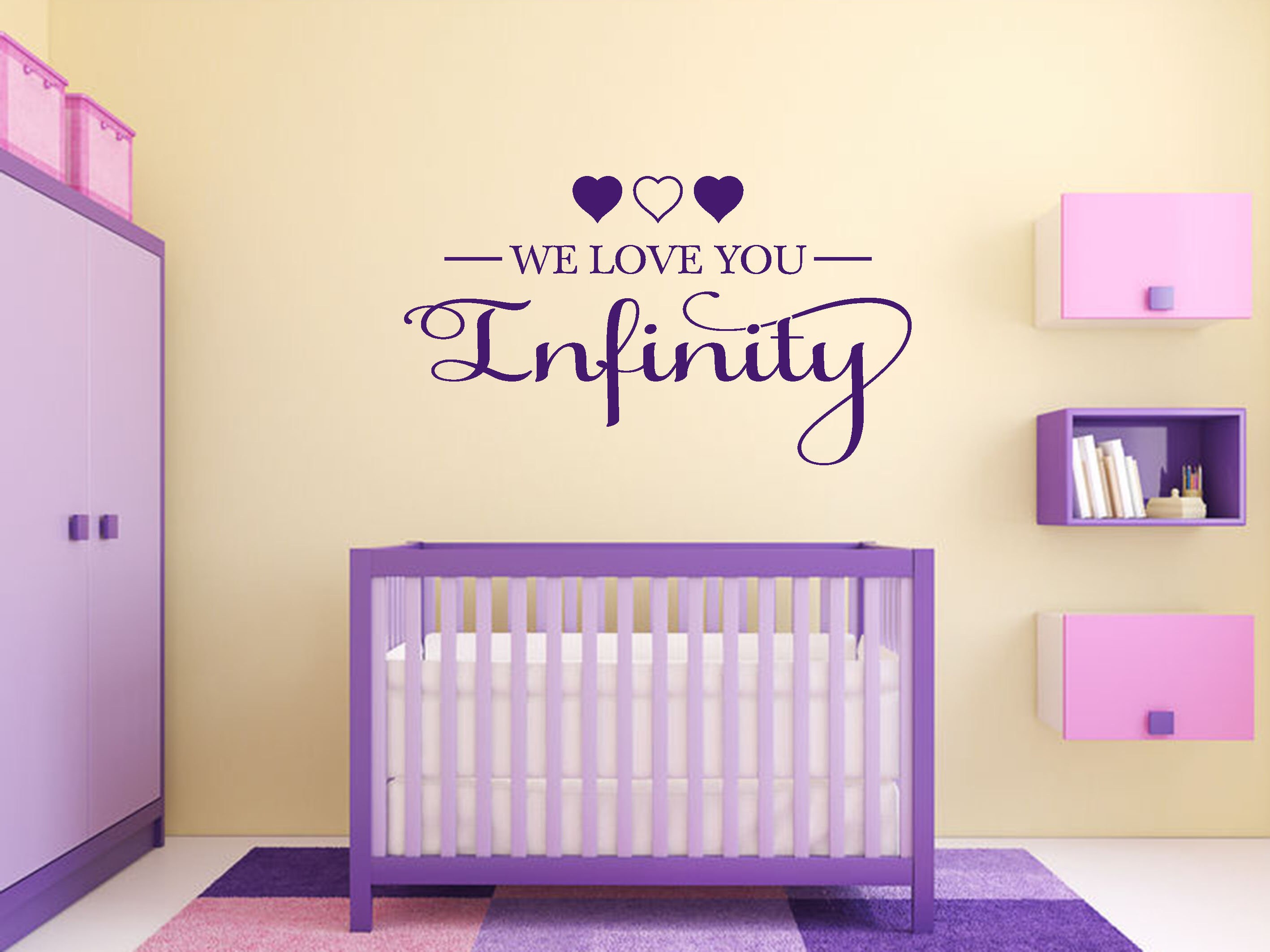 Wall Quote we Love You Sticker Vinyl Decal Etsy