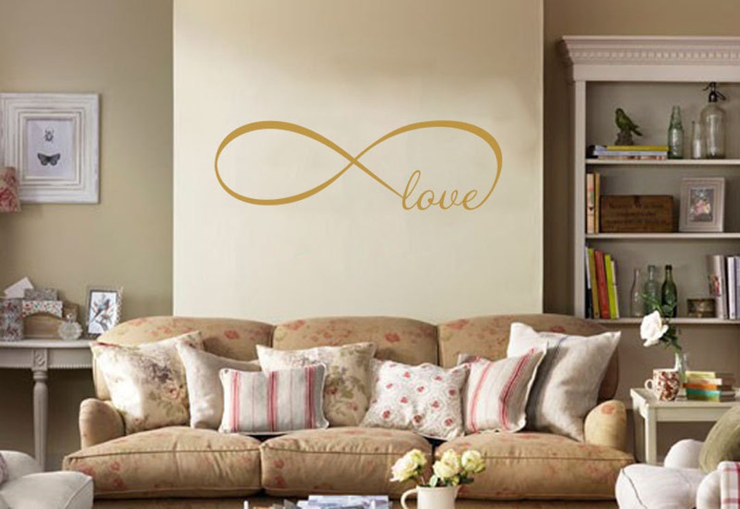Infinity Circle Wall Art Sticker, Vinyl Decal, Modern Transfer. - Etsy