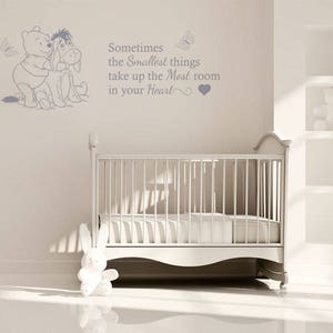 Kinderzimmer Oder Kinderzimmer Wand zitat "Sometimes The Smallest Things..." Vinyl Wandsticker, Transfer.
