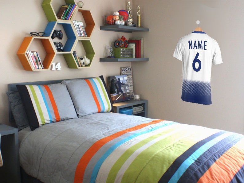Transfer PVC Decal PERSONALISED Football Wall Art Soccer 3D Sticker