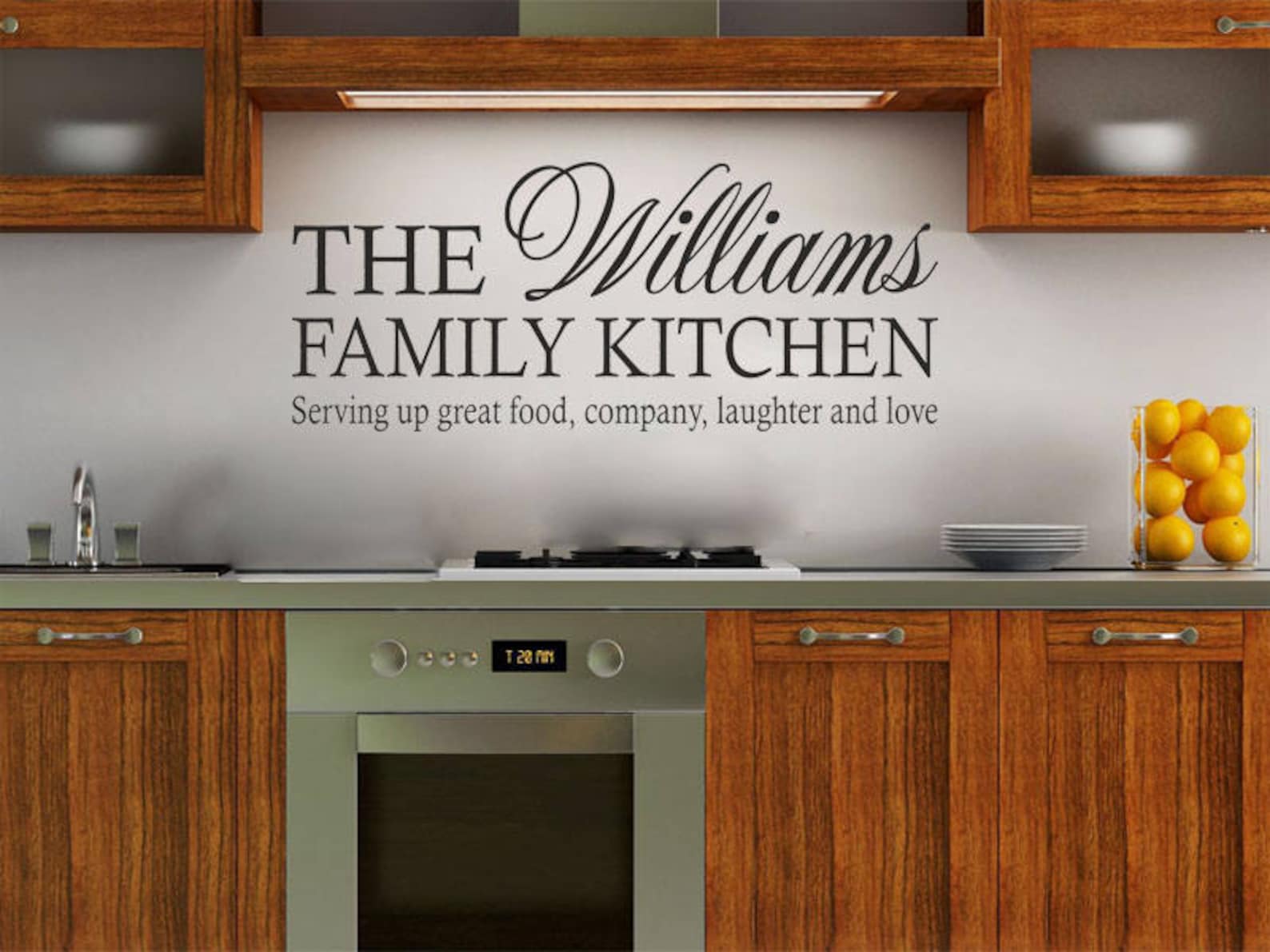 PERSONALISED the Family Kitchen... Wall Art Etsy