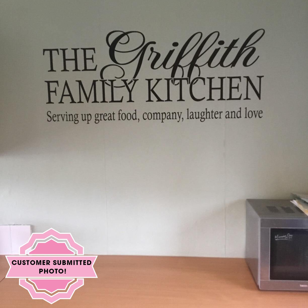 PERSONALISED the Family Kitchen... Wall Art Etsy