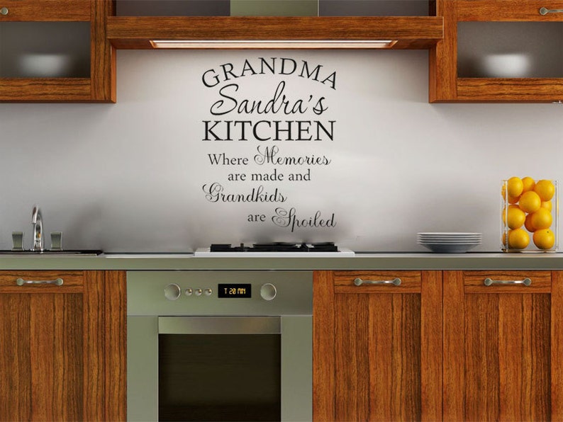 PERSONALISED Grandma/Nanna Kitchen Wall Quote Wall Art Etsy
